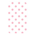 Polka Dots - Cherry Blossom Pink on White Memory Card Reader (Rectangular)