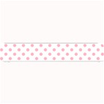 Polka Dots - Cherry Blossom Pink on White Small Bar Mat