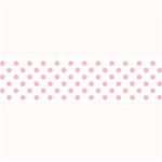 Polka Dots - Cherry Blossom Pink on White Medium Bar Mat