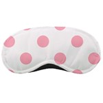Polka Dots - Cherry Blossom Pink on White Sleeping Mask