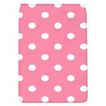 Polka Dots - White on Flamingo Pink Removable Flap Cover (S)