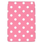 Polka Dots - White on Flamingo Pink Removable Flap Cover (L)