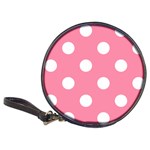 Polka Dots - White on Flamingo Pink Classic 20-CD Wallet