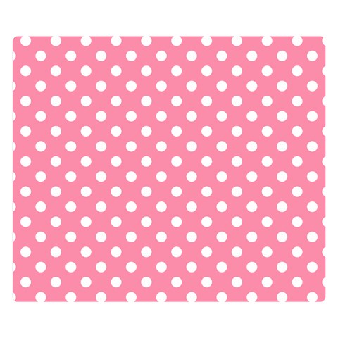 Polka Dots 50 x40  Blanket Back