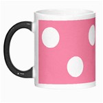 Polka Dots - White on Flamingo Pink Morph Mug