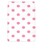 Polka Dots - Flamingo Pink on White Removable Flap Cover (S)