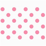 Polka Dots - Flamingo Pink on White 5  x 7  Photo Cards