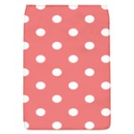 Polka Dots - White on Coral Pink Removable Flap Cover (S)