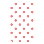 Polka Dots - Coral Pink on White Memory Card Reader (Rectangular)