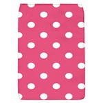 Polka Dots - White on Dark Pink Removable Flap Cover (S)