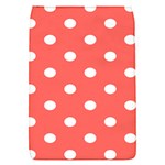 Polka Dots - White on Pastel Red Removable Flap Cover (S)