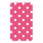 Polka Dots - White on Dark Pink Memory Card Reader (Rectangular)