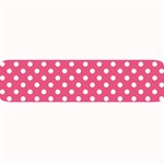 Polka Dots - White on Dark Pink Medium Bar Mat