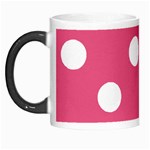 Polka Dots - White on Dark Pink Morph Mug