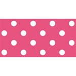 Polka Dots - White on Dark Pink YOU ARE INVITED 3D Greeting Card (8x4)