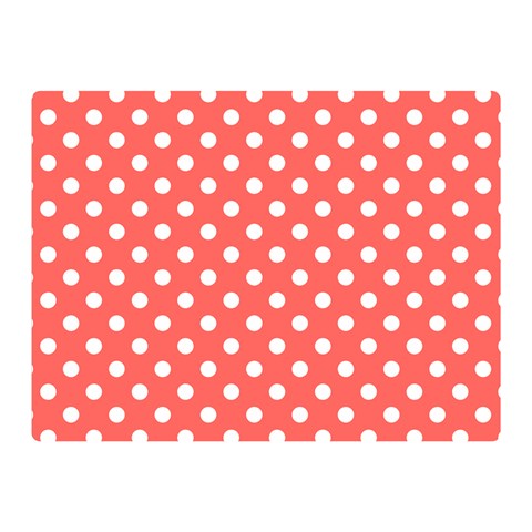 Polka Dots 35 x27  Blanket Back