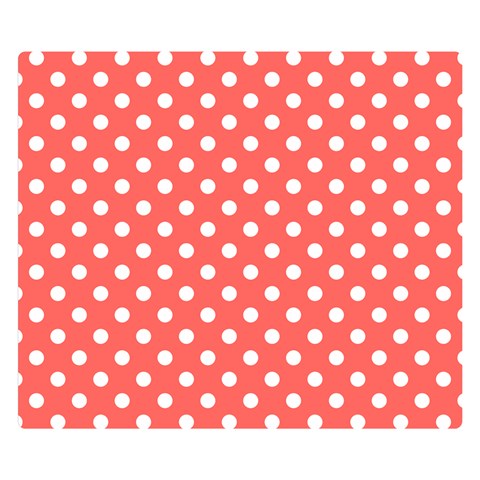 Polka Dots 50 x40  Blanket Front