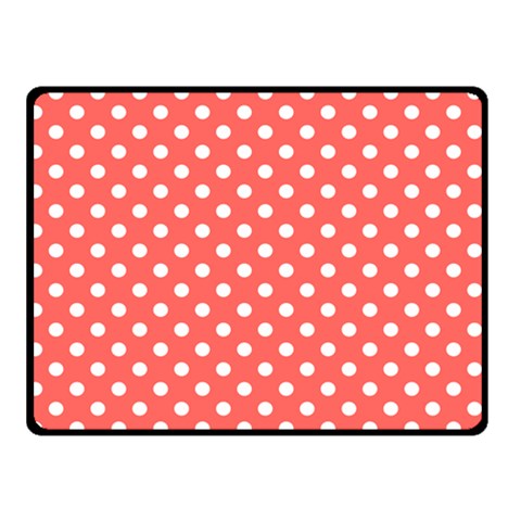 Polka Dots 45 x34  Blanket Back