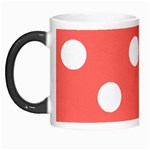 Polka Dots - White on Pastel Red Morph Mug