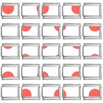 Polka Dots - Pastel Red on White 9mm Italian Charm (25 pack)
