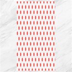 Polka Dots - Pastel Red on White Canvas 40  x 72 