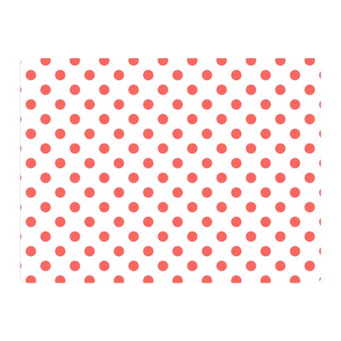 Polka Dots 35 x27  Blanket Back