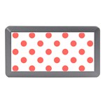 Polka Dots - Pastel Red on White Memory Card Reader (Mini)