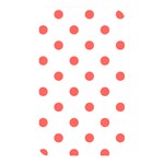 Polka Dots - Pastel Red on White Memory Card Reader (Rectangular)