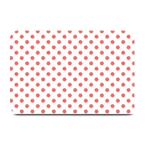 Polka Dots 18 x12  Plate Mat