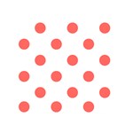 Polka Dots - Pastel Red on White Greeting Card 5  x 7 