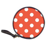 Polka Dots - White on Tomato Red Classic 20-CD Wallet