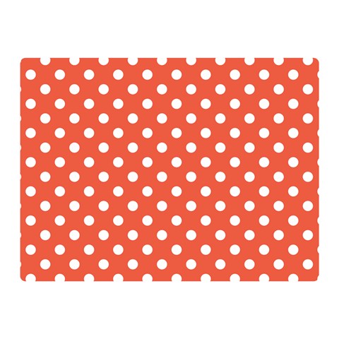 Polka Dots 35 x27  Blanket Back