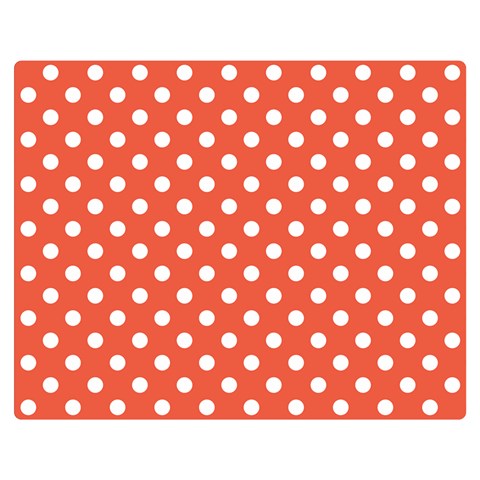 Polka Dots 60 x50  Blanket Front