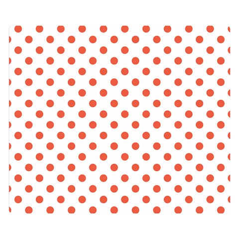 Polka Dots 50 x40  Blanket Back
