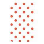 Polka Dots - Tomato Red on White Memory Card Reader (Rectangular)