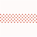 Polka Dots - Tomato Red on White Medium Bar Mat