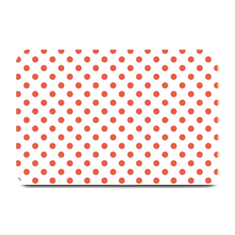 Polka Dots 18 x12  Plate Mat