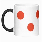 Polka Dots - Tomato Red on White Morph Mug
