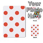 Polka Dots - Tomato Red on White Multi-purpose Cards (Rectangle)