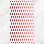 Polka Dots - Ferrari Red on White Canvas 40  x 72 