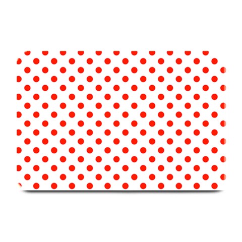 Polka Dots 18 x12  Plate Mat