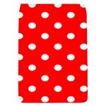 Polka Dots - White on Red Removable Flap Cover (S)