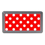 Polka Dots - White on Red Memory Card Reader (Mini)