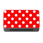 Polka Dots - White on Red Memory Card Reader with CF