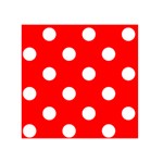 Polka Dots - White on Red Greeting Card 5  x 7 