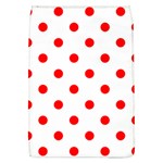 Polka Dots - Red on White Removable Flap Cover (L)