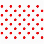 Polka Dots - Red on White Collage 8  x 10 