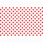 Polka Dots - Red on White Collage 12  x 18 