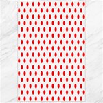 Polka Dots - Red on White Canvas 24  x 36 