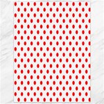 Polka Dots - Red on White Canvas 36  x 48 